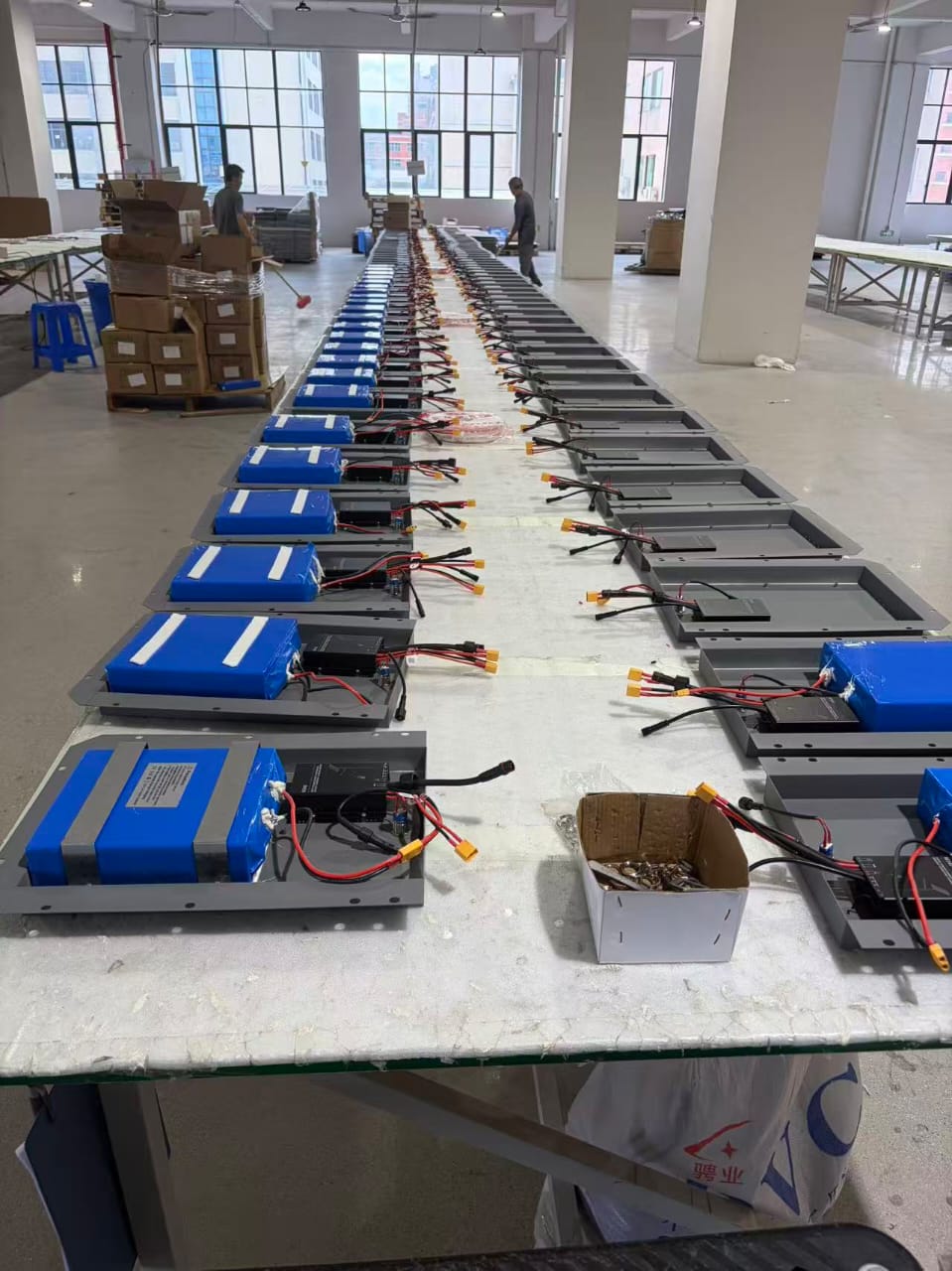 Solar lighting assembly line